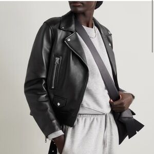 Acne Studios Cropped biker jacket black 34 NWOT